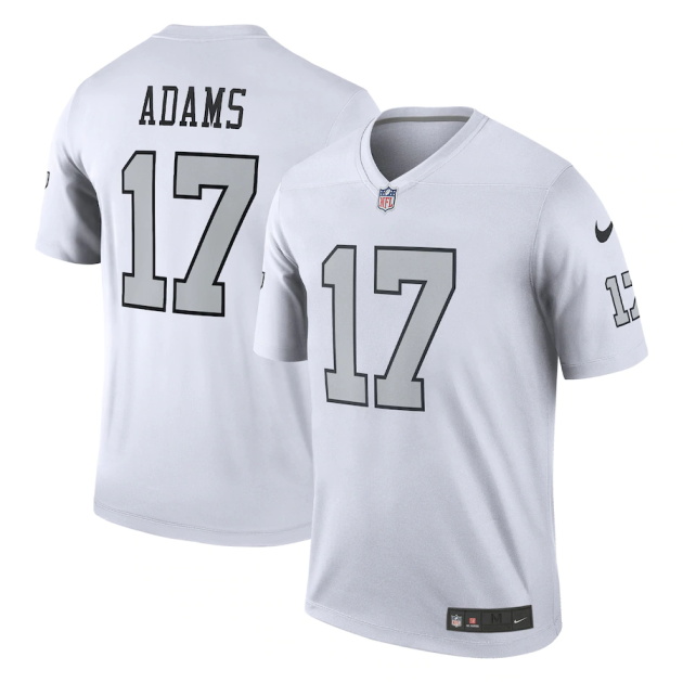 mens nike davante adams white las vegas raiders alternate legend jersey